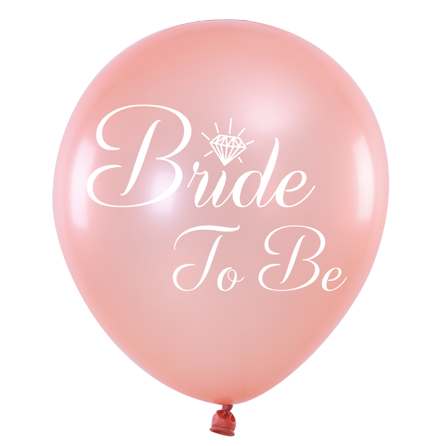 Balon 30cm, Bride to be, różowe złoto