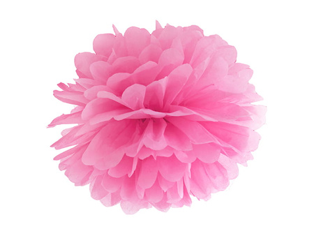 Pompon bibułowy różowy 35 cm