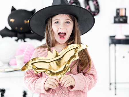 Talerzyki złote nietoperze 6 sztuk