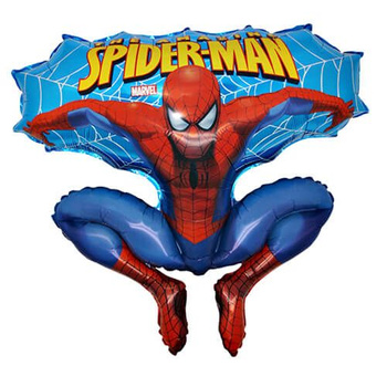 Balon Grabo 82cm Spiderman Niebieski