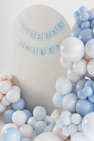 Baner ''Chrzest Święty'', 2 m, jasny niebieski