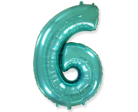 Balon foliowy, cyfry, tiffany, 85 cm