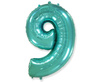 Balon foliowy, cyfry, tiffany, 85 cm