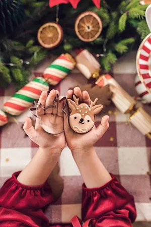 Wykrawacze do ciastek Merry Christmas, srebrny