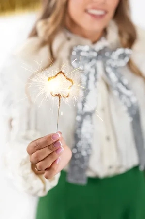 Zimne ognie Gwiazdki, złoty, 16.5cm