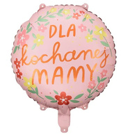 Balon foliowy "Dla kochanej mamy" 45cm