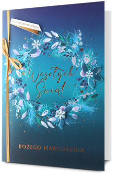 Kartka świąteczna Boże Narodzenie Wianek