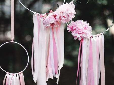 Tasiemka satynowa jasny pudrowy róż 12 mm