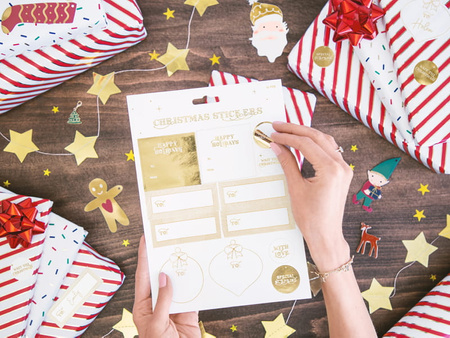 Zawieszki do prezentów Mikołaj, mix