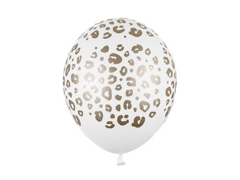 Balon 30 cm, Cętki, Pastel Pure White