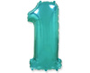 Balon foliowy, cyfry, tiffany, 85 cm