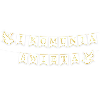 Banner Komunijny Pierwsza Komunia Święta, 250 cm