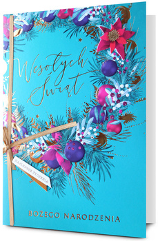 Kartka świąteczna Wesołych Świąt Wianek