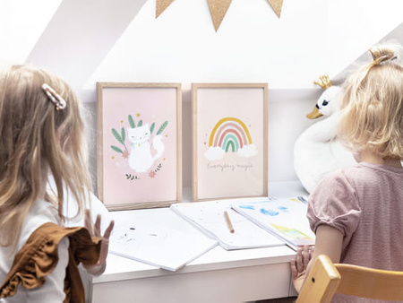 Blok rysunkowy A4 Tęcza z białymi kartkami, 50 kartek