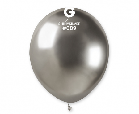 Balon metaliczny srebrny 12 cm