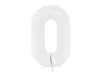Balon foliowy Cyfra ''0'', 86 cm, biały