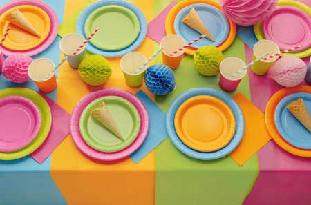 Serwetki papierowe, ciemny różowy, 33x33cm