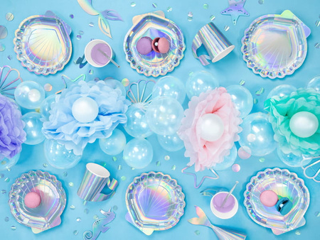 Toppery na tort Syrenka, opalizujący, 24,5cm