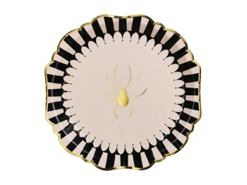 Talerzyki papierowe Pająk, 23 cm