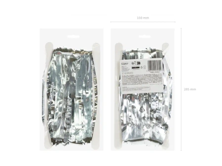 Kurtyna Party, srebrny, 100x200cm