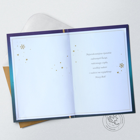 Kartka świąteczna Boże Narodzenie Wianek