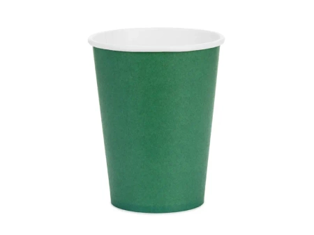 Kubeczki papierowe, ciemny zielony, 250ml