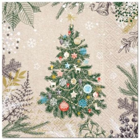 Serwetki We Care Vintage Christmas Tree 20 szt