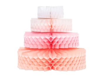 Dekoracja bibułowa Tort, 23 cm, mix