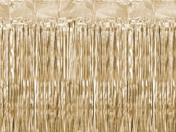 Kurtyna Party, złoty, 90x250cm