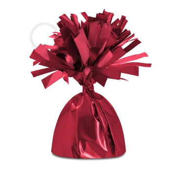 Ciężarek do balonów matowy metaliczny czerwony