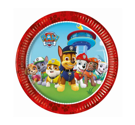 Talerzyki papierowe Psi Patrol 20 cm