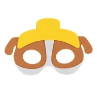 Maska filcowa Pies budowniczy 1szt.