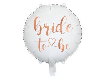 Balon foliowy Bride to be 35cm, biały