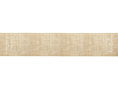 Bieżnik / obrus jutowy merry christmas 50 cm x 250 cm