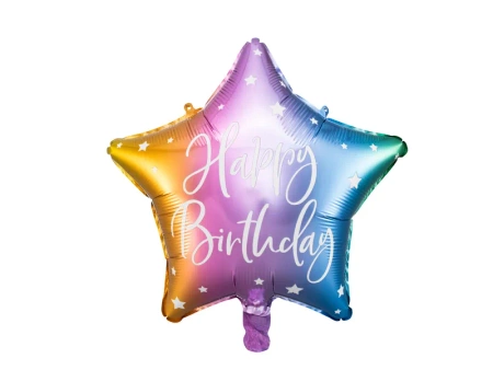 Balon foliowy Happy Birthday, 40cm, 