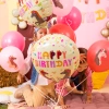 Balon foliowy Happy Birthday Koniki 45 cm