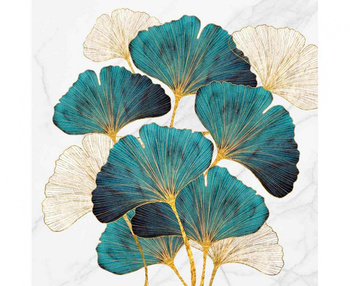 Serwetki papierowe Gold and Emerald Ginkgo Biloba