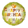 Balon foliowy Happy Birthday Leśni przyjaciele 45cm