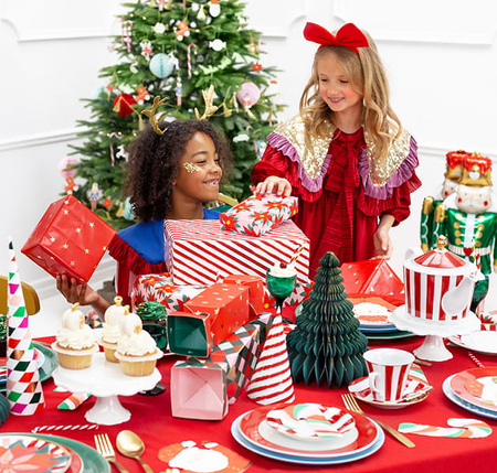 Bombka papierowa Choinka, butelkowa zieleń, 15cm