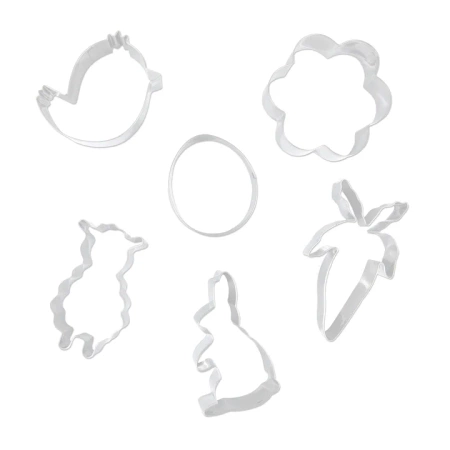 Foremki wykrawacze do ciasteczek Wielkanoc 6 szt.