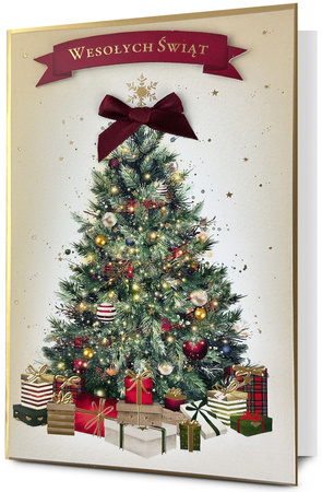 Kartka świąteczna Boże Narodzenie Choinka