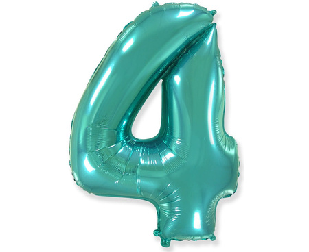 Balon foliowy, cyfry, tiffany, 85 cm