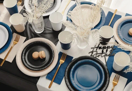 Obrus czarny, 137x183 cm