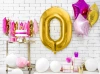 Balon foliowy Cyfra ''0'', 86cm, metalizowany złoty