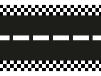 Bieżnik fizelinowy Tor wyścigowy, 40x500 cm.