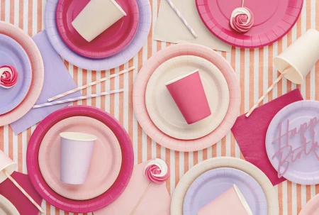 Serwetki papierowe, ciemny różowy, 33x33cm