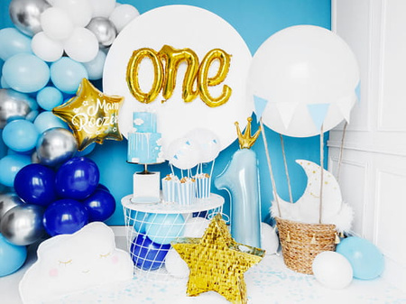 Balon foliowy Gwiazdka - Mam Roczek, 48cm, złoty