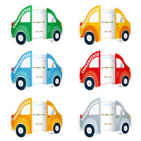 Zaproszenie na imprezę Auta 6szt. mix