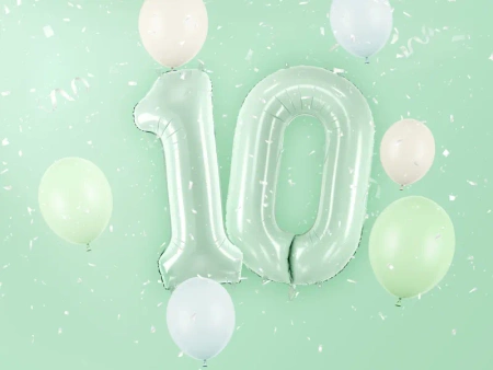 Balon foliowy Cyfra ''0'', 86cm, zieleń