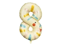 Balon foliowy Cyfra 8 - Wąż, 55x88 cm